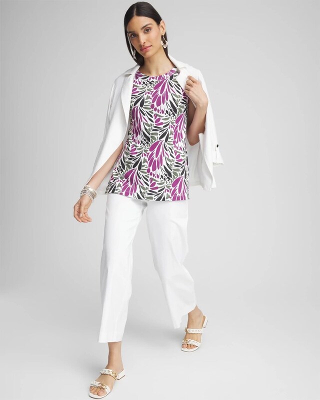 Floral Button Detail Tunic - image 2